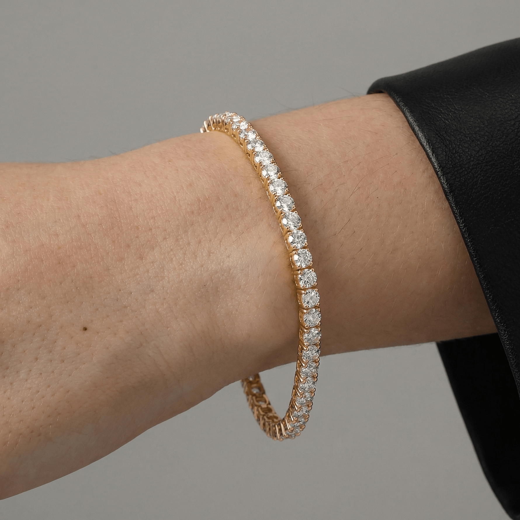 6Carat Lab - Grown Diamond Tennis Bracelet in 14K Gold/Platinum – Classic & Timeless - Bracelets