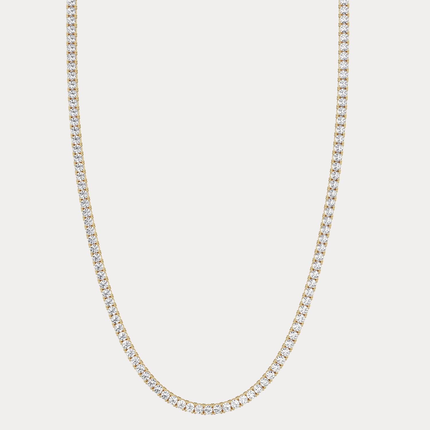 5.6 CTW Round Cut Lab-Grown Diamond Tennis Necklace