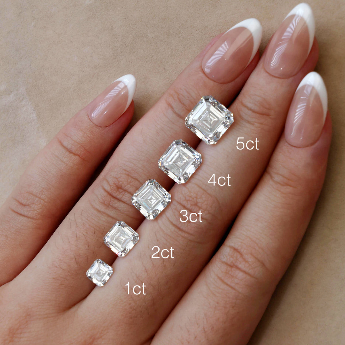 Brielle丨Hidden Halo Asscher Cut 3CT Lab Grown Diamond Pave Ring - Rings