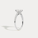 Melina丨Oval Cut Pave Solitaire 1CT Lab Grown Engagement Ring - Rings