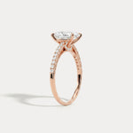Melina丨Oval Cut Pave Solitaire 2CT Lab Grown Engagement Ring - Rings