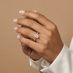 Melina丨Oval Cut Pave Solitaire 2CT Lab Grown Engagement Ring - Rings