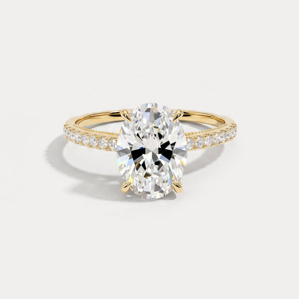 Melina | 2CT Oval Diamond Engagement Ring