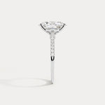 Melina丨Oval Cut Pave Solitaire 3CT Lab Grown Engagement Ring - Rings
