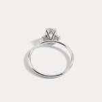 Olivia丨1CT Three-Stone Lotus-Inspired Lab-grown Diamond Engagement Ring - Rings