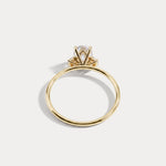 Olivia丨1CT Three-Stone Lotus-Inspired Lab-grown Diamond Engagement Ring - Rings