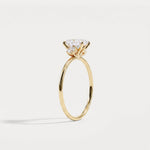 Olivia丨1CT Three-Stone Lotus-Inspired Lab-grown Diamond Engagement Ring - Rings
