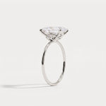 Olivia丨3CT Three-Stone Lotus-Inspired Lab-grown Diamond Engagement Ring - Rings