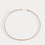 Graduated Lab - Grown Diamond Open Cuff Bangle in 14K Gold/Platinum - Bracelets