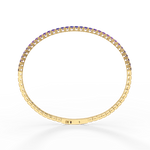 Lab - Grown Sapphire Flexible Bangle Bracelet in 14K Yellow Gold - Bracelets