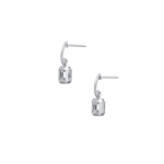 1CTW Emerald Cut Lab Grown Diamond Drop Earring - Earrings