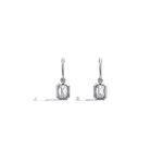 1CTW Emerald Cut Lab Grown Diamond Drop Earring - Earrings
