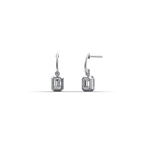 1CTW Emerald Cut Lab Grown Diamond Drop Earring - Earrings