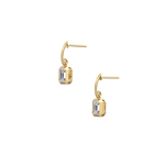 1CTW Emerald Cut Lab Grown Diamond Drop Earring - Earrings