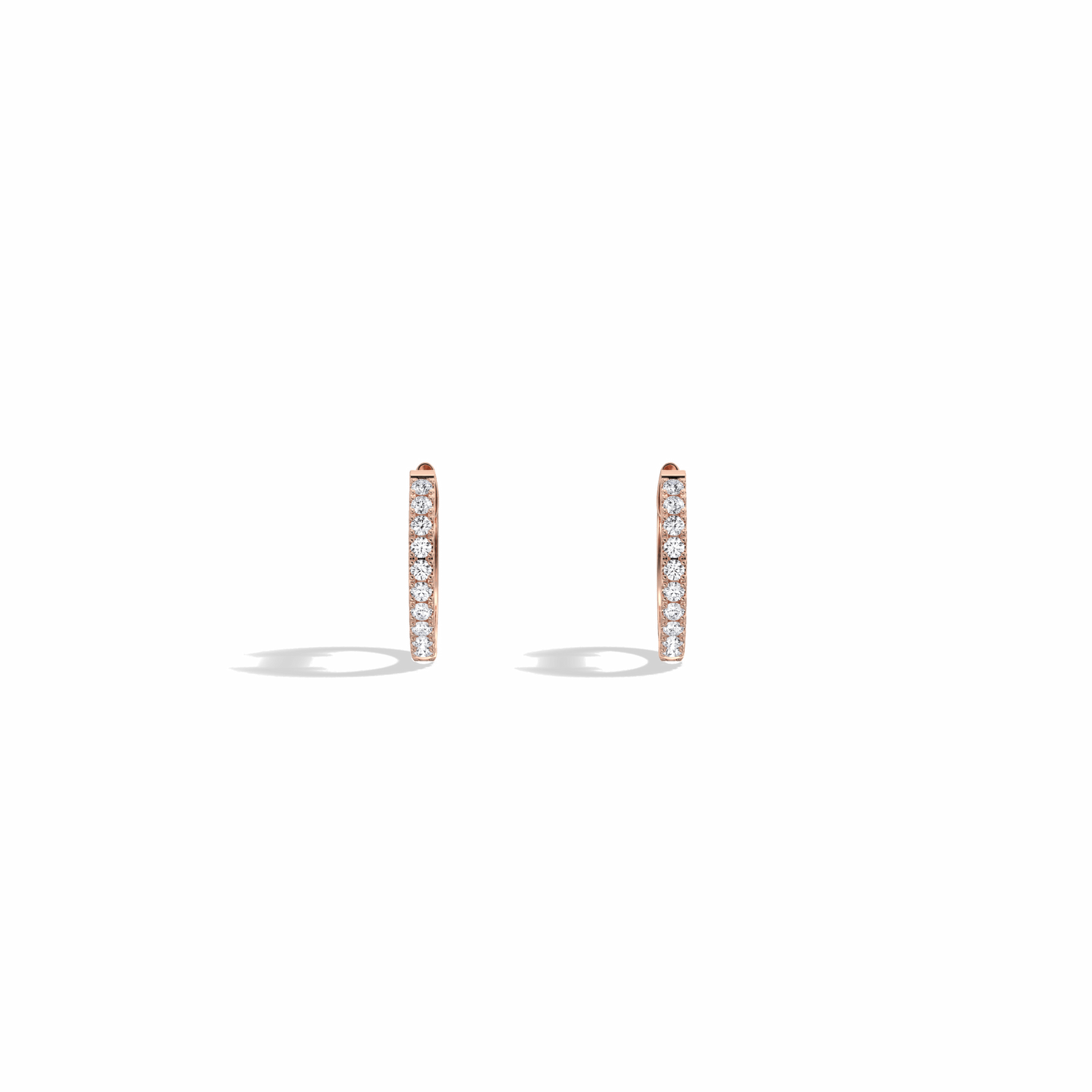 0.17CTW Lab Grown Diamond Hoop Earrings - 
