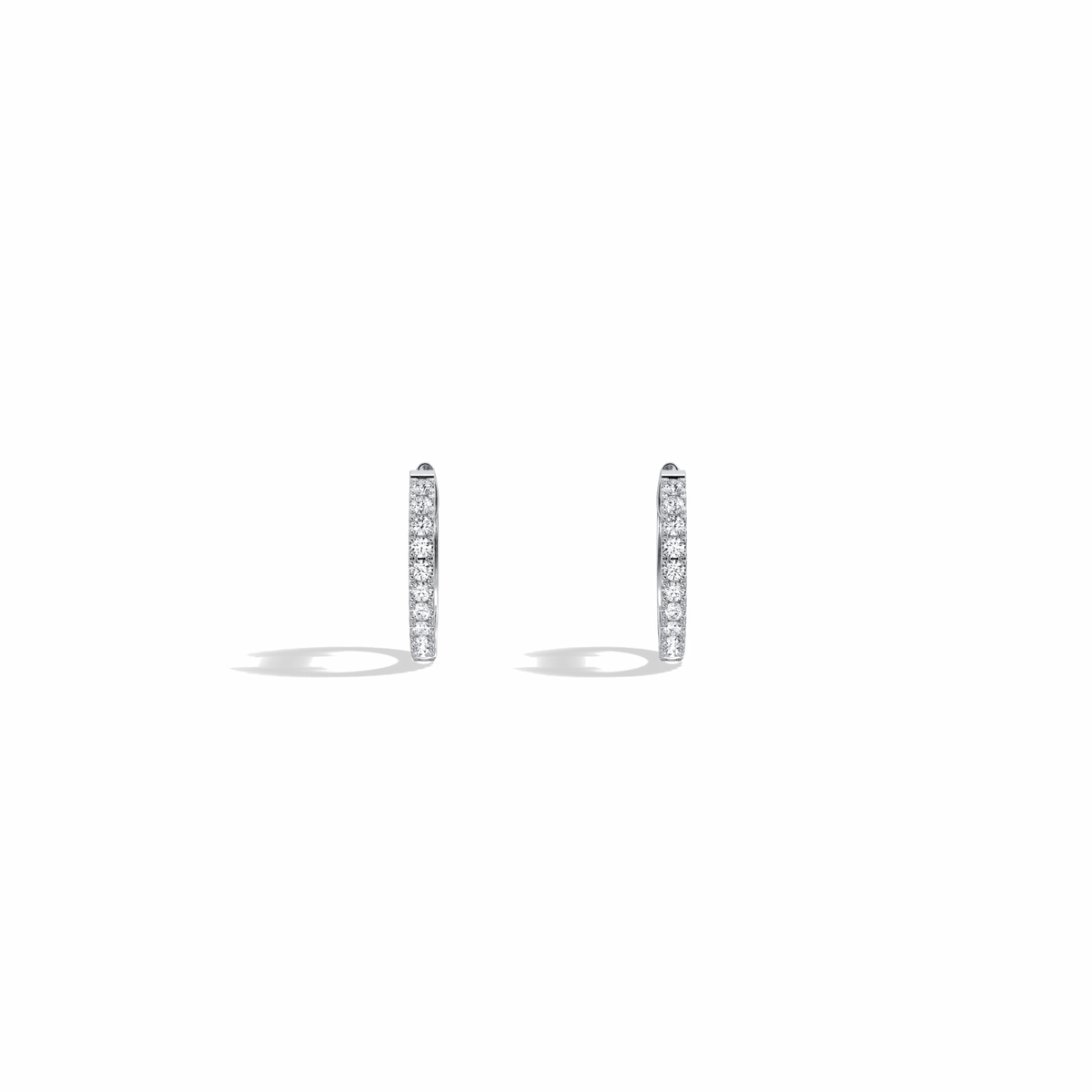 0.17CTW Lab Grown Diamond Hoop Earrings - 