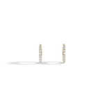 0.36CTW Lab Diamond U Prong Huggies In 14K Solid Gold - 