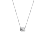 0.5CT Lab Grown Diamond Bezel Set Pendant Neckalce In 14K Solid Gold/Platinum - Necklaces