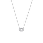 0.5CT Lab Grown Diamond Bezel Set Pendant Neckalce In 14K Solid Gold/Platinum - Necklaces