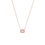 0.5CT Lab Grown Diamond Bezel Set Pendant Neckalce In 14K Solid Gold/Platinum - Necklaces