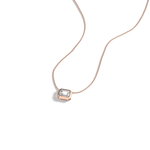 0.5CT Lab Grown Diamond Bezel Set Pendant Neckalce In 14K Solid Gold/Platinum - Necklaces