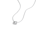 0.5CT Lab Grown Diamond Bezel Set Pendant Neckalce In 14K Solid Gold/Platinum - Necklaces