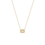 0.5CT Lab Grown Diamond Bezel Set Pendant Neckalce In 14K Solid Gold/Platinum - Necklaces