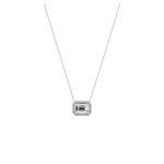 2CT Lab Grown Diamond Bezel Set Pendant Neckalce In 14K Solid Gold/Platinum - Necklaces
