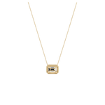 2CT Lab Grown Diamond Bezel Set Pendant Neckalce In 14K Solid Gold/Platinum - Necklaces