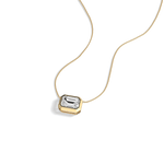 2CT Lab Grown Diamond Bezel Set Pendant Neckalce In 14K Solid Gold/Platinum - Necklaces