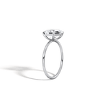 Minimalist Radiant Cut 2CT Lab Diamond Engagement Ring - Rings