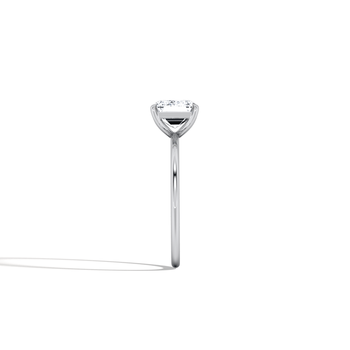 Minimalist Radiant Cut 2CT Lab Diamond Engagement Ring - Rings