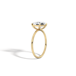 Minimalist Radiant Cut 2CT Lab Diamond Engagement Ring - Rings