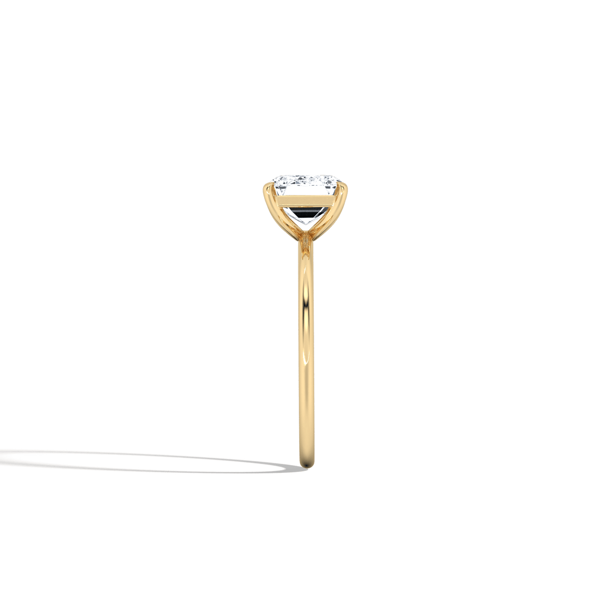 Minimalist Radiant Cut 2CT Lab Diamond Engagement Ring - Rings