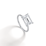 Minimalist Radiant Cut 3CT Lab Diamond Engagement Ring - Rings