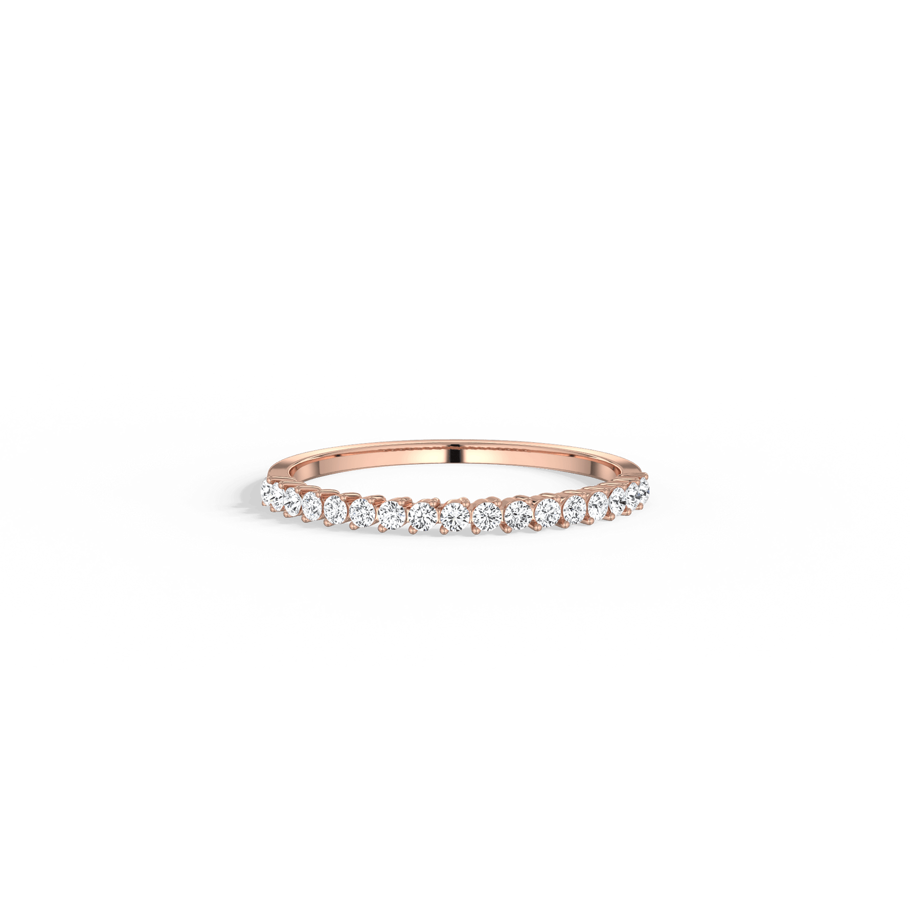 0.26CTW Half Eternity Stackable Ring - 