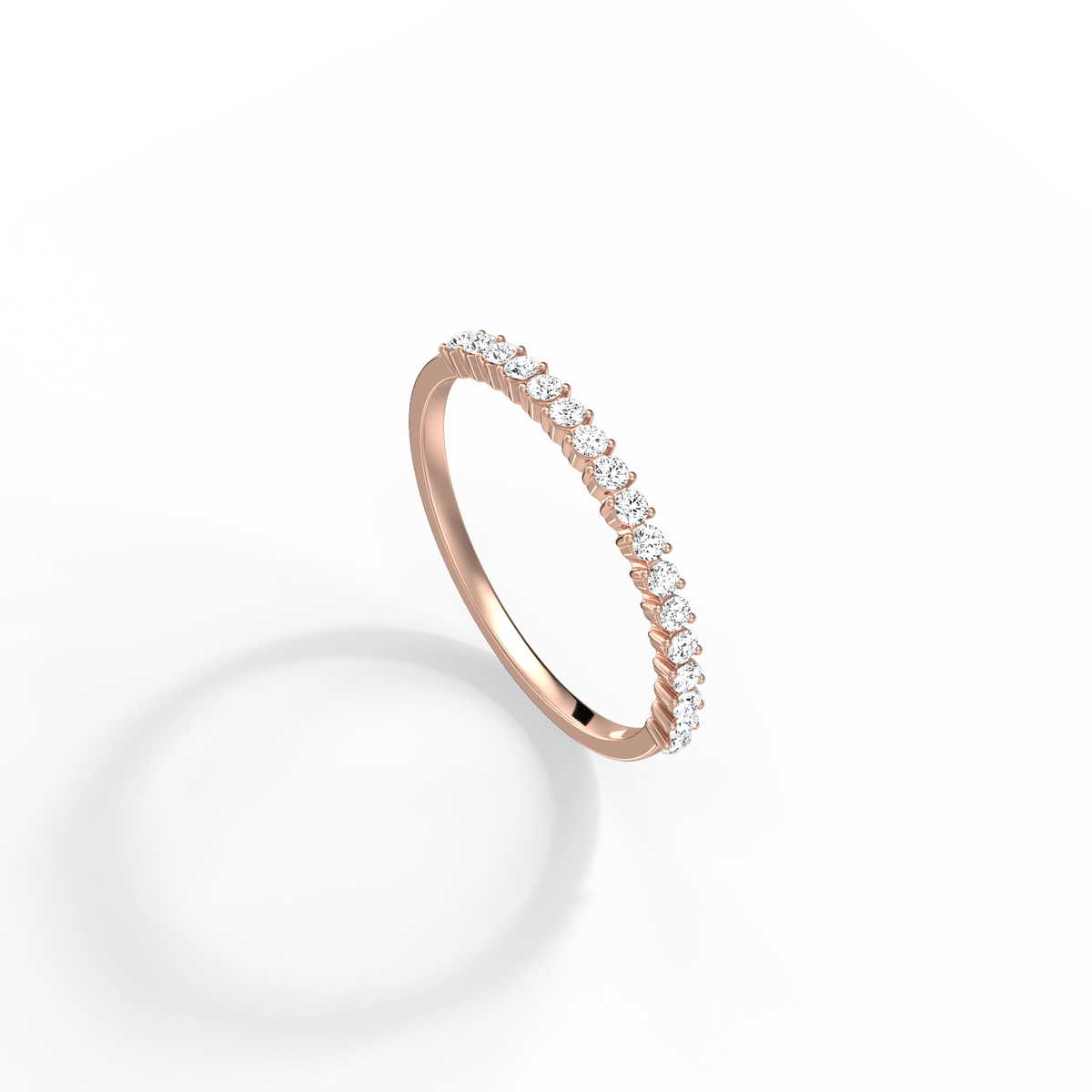 0.26CTW Half Eternity Stackable Ring - 