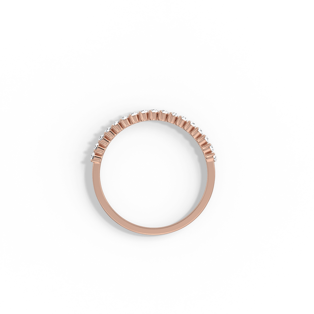 0.26CTW Half Eternity Stackable Ring - 