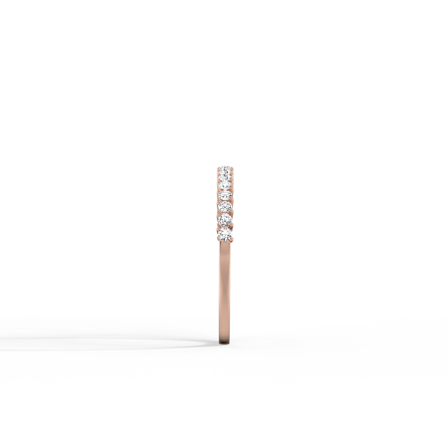 0.26CTW Half Eternity Stackable Ring - 