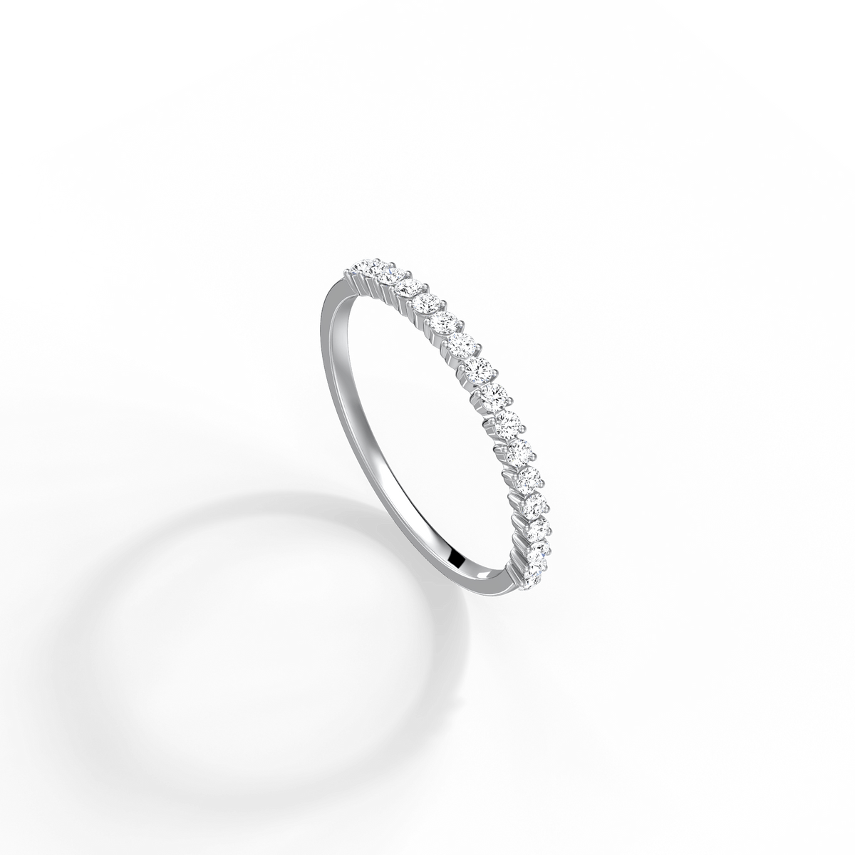 0.26CTW Half Eternity Stackable Ring - 