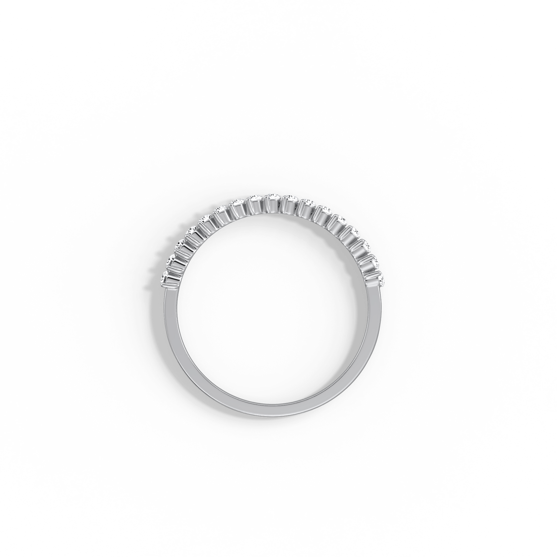 0.26CTW Half Eternity Stackable Ring - 