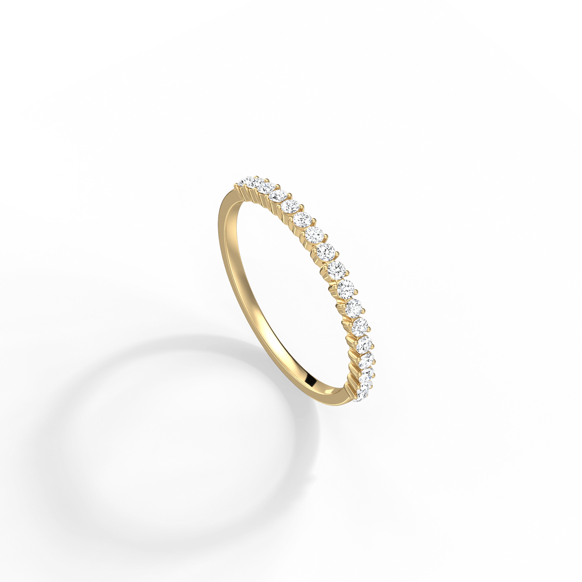 0.26CTW Half Eternity Stackable Ring - 