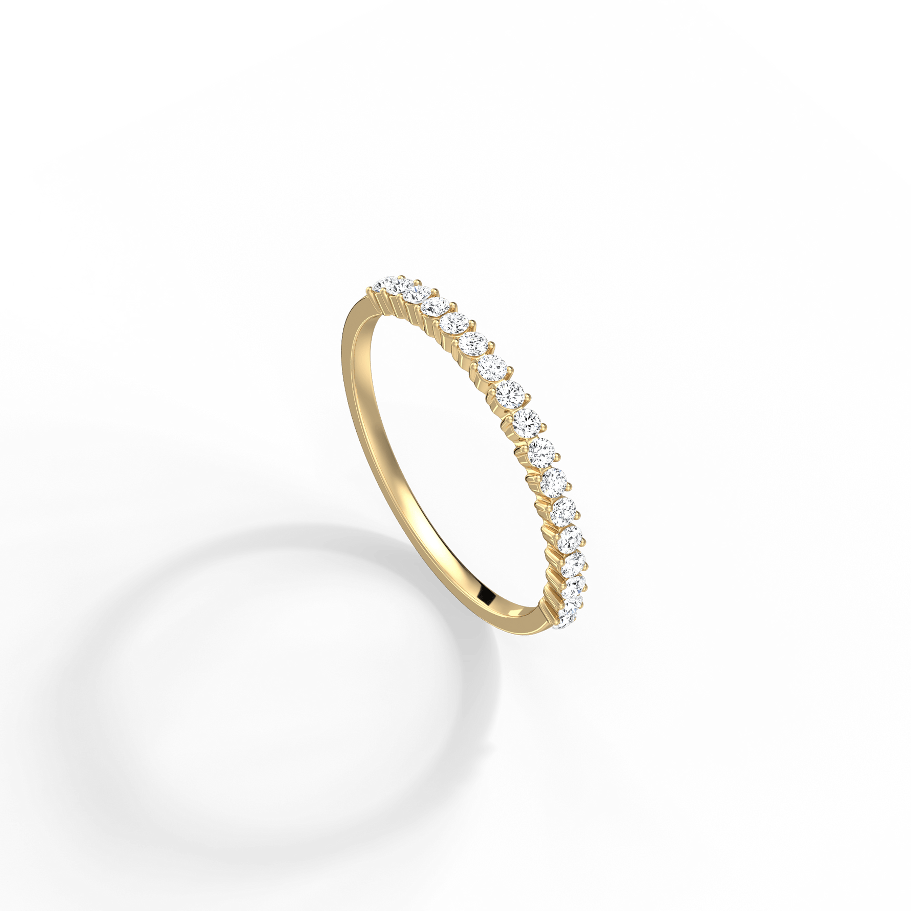 0.26CTW Half Eternity Stackable Ring - 