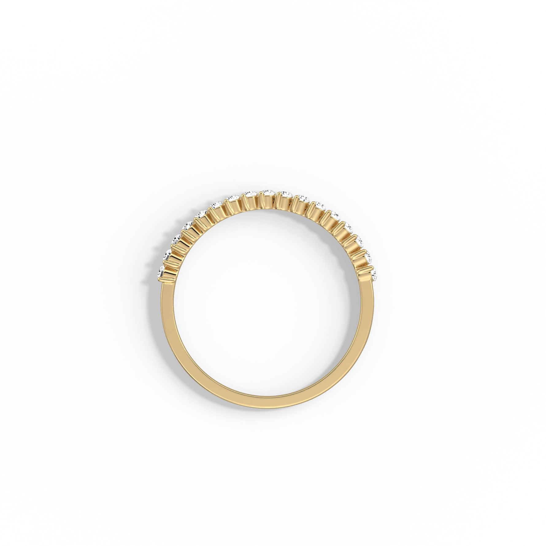 0.26CTW Half Eternity Stackable Ring - 
