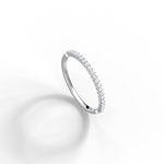 0.18CTW Half Eternity Stackable Ring - 