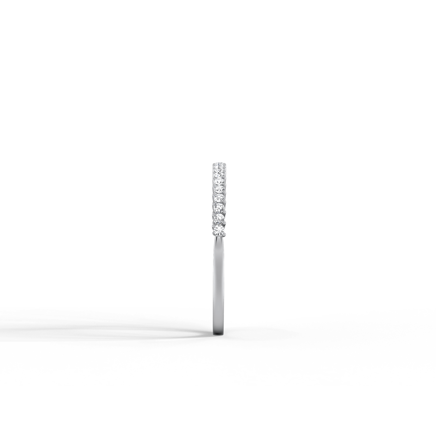 0.18CTW Half Eternity Stackable Ring - 