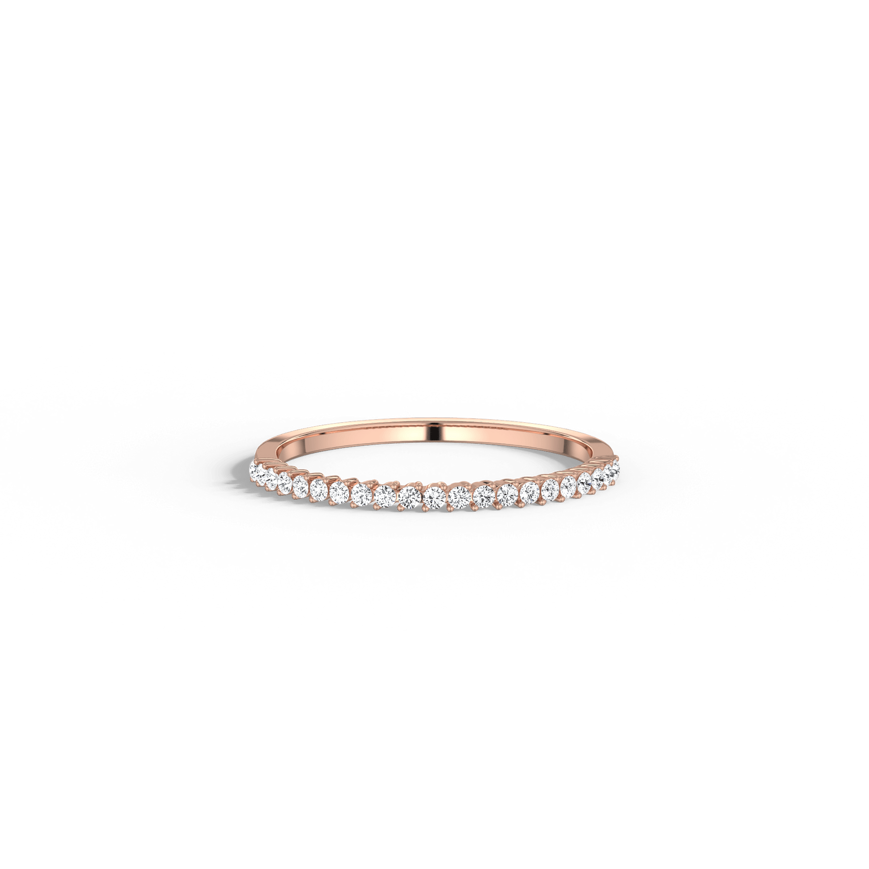 0.18CTW Half Eternity Stackable Ring - 