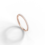 0.18CTW Half Eternity Stackable Ring - 