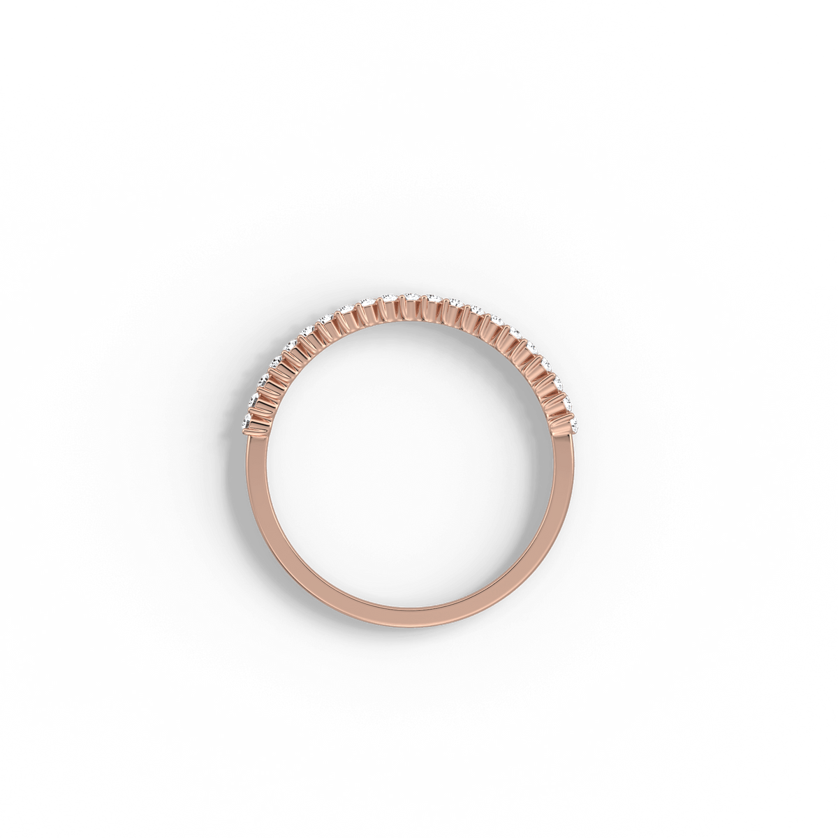 0.18CTW Half Eternity Stackable Ring - 