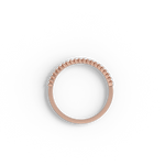 0.18CTW Half Eternity Stackable Ring - 